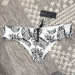 Tavik Black and White Pineapple Bikini Bottom